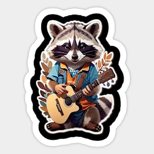 funny animal  racoon Sticker